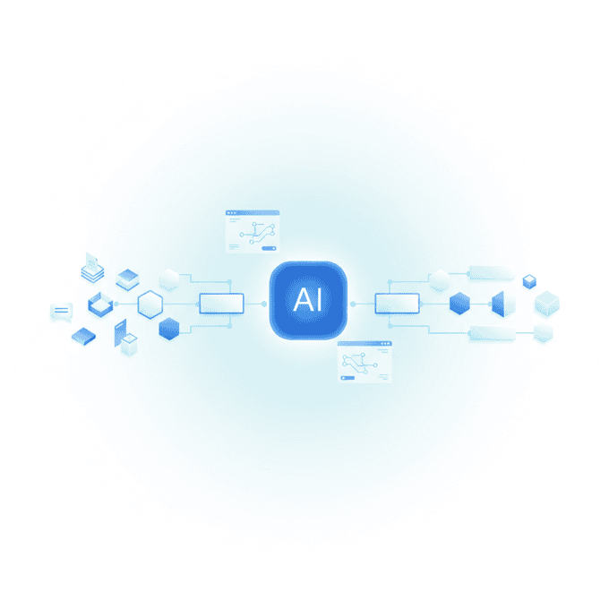 OnceLab AI workflow illustration